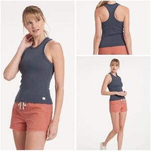 Vuori Tank Top Sunrise High Neck Tank - Azure